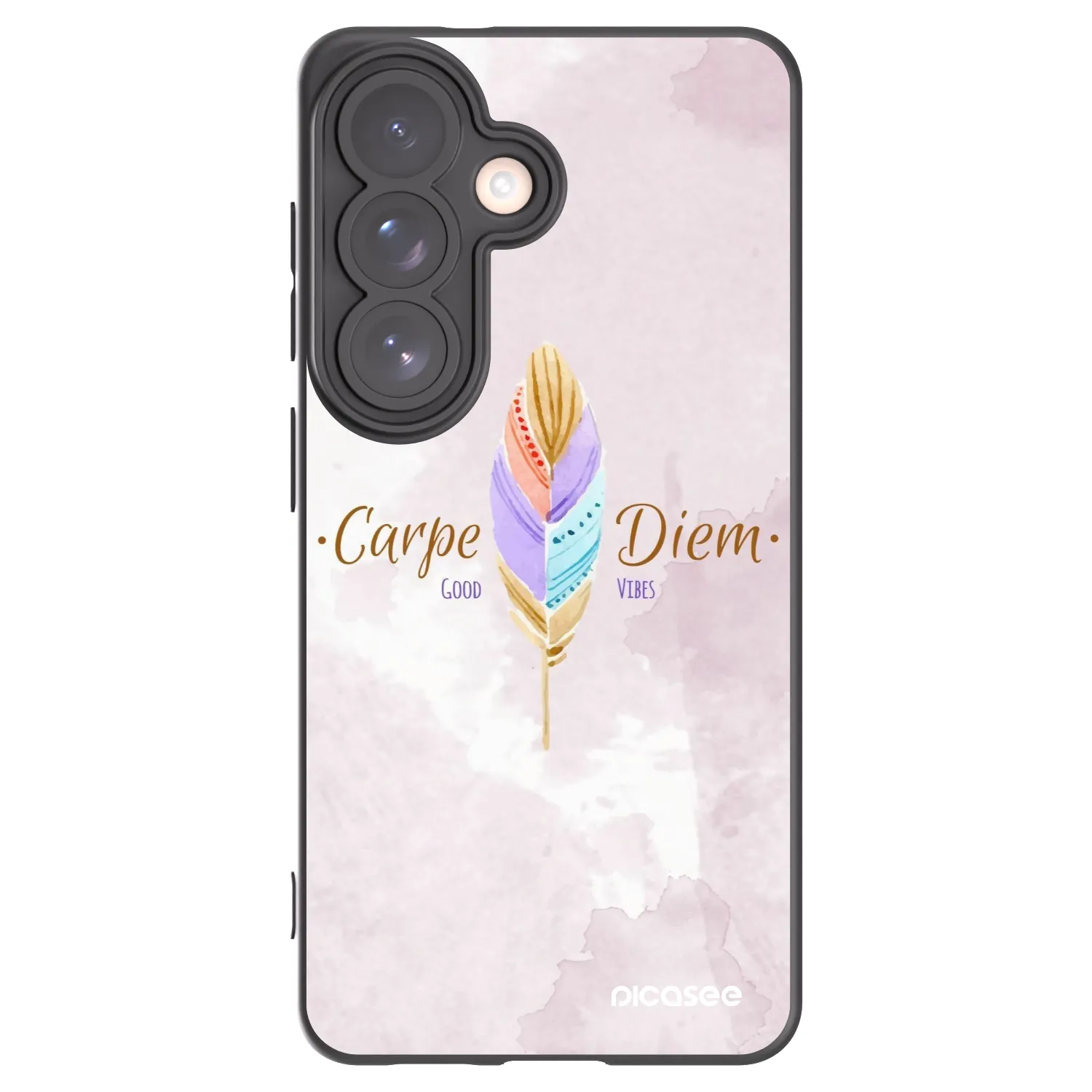 Picasee husă neagră din silicon pentru Samsung Galaxy S26 - Carpe Diem