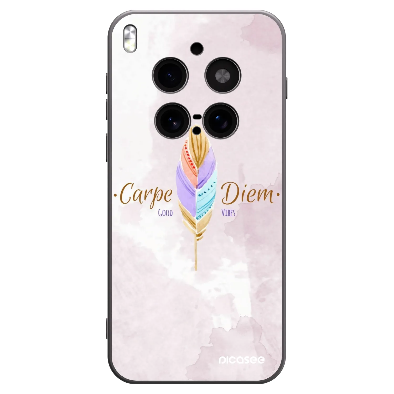 Picasee husă neagră din silicon pentru Vivo X300 Pro - Carpe Diem