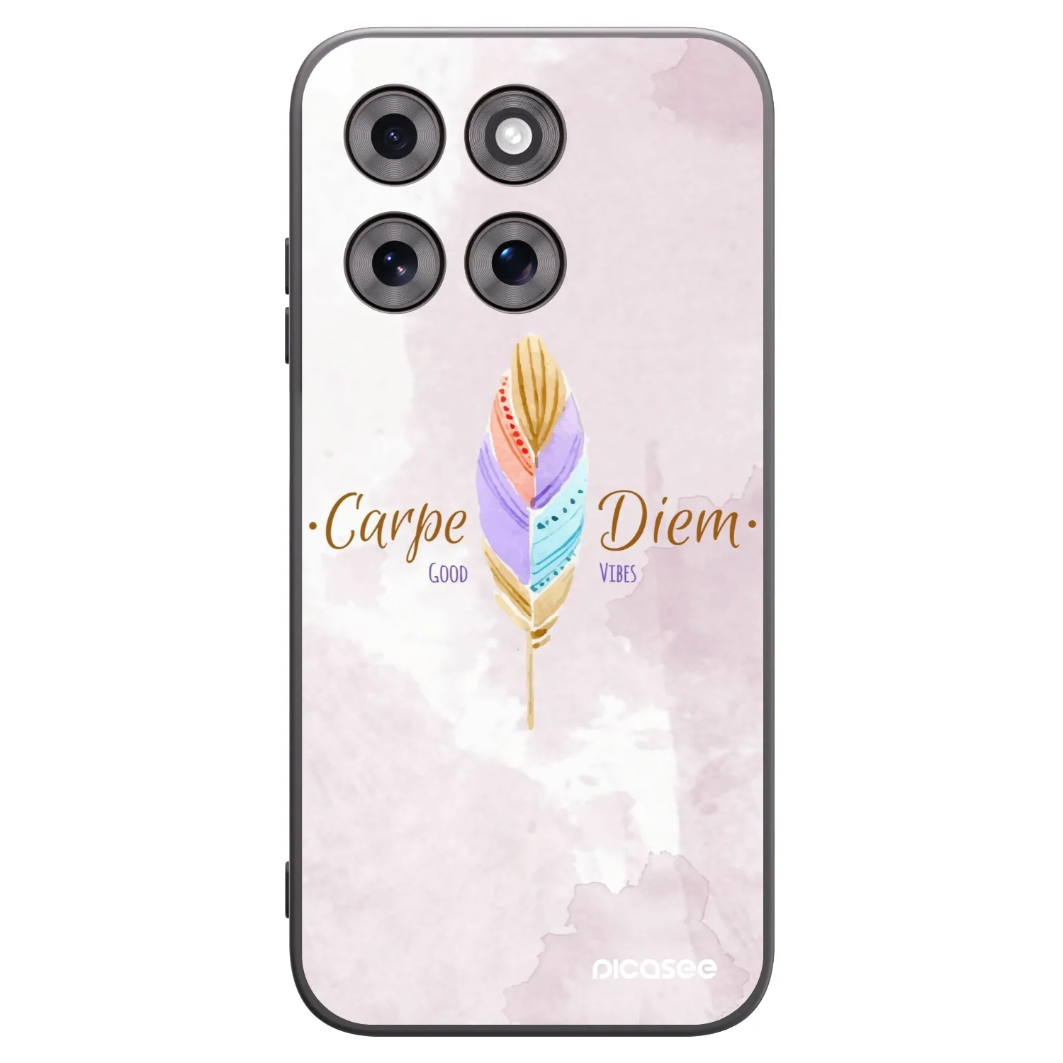 Picasee husă neagră din silicon pentru Motorola Moto G77 - Carpe Diem