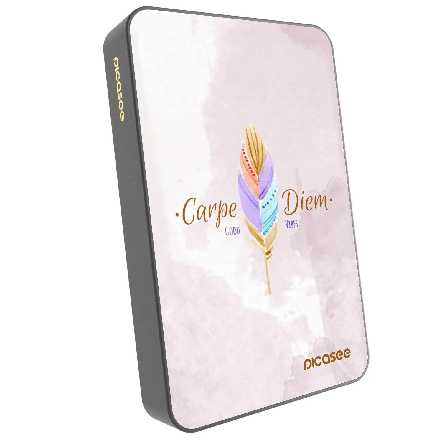 Picasee Powerbank cu MagSafe 10 000 mAh Gri - Carpe Diem