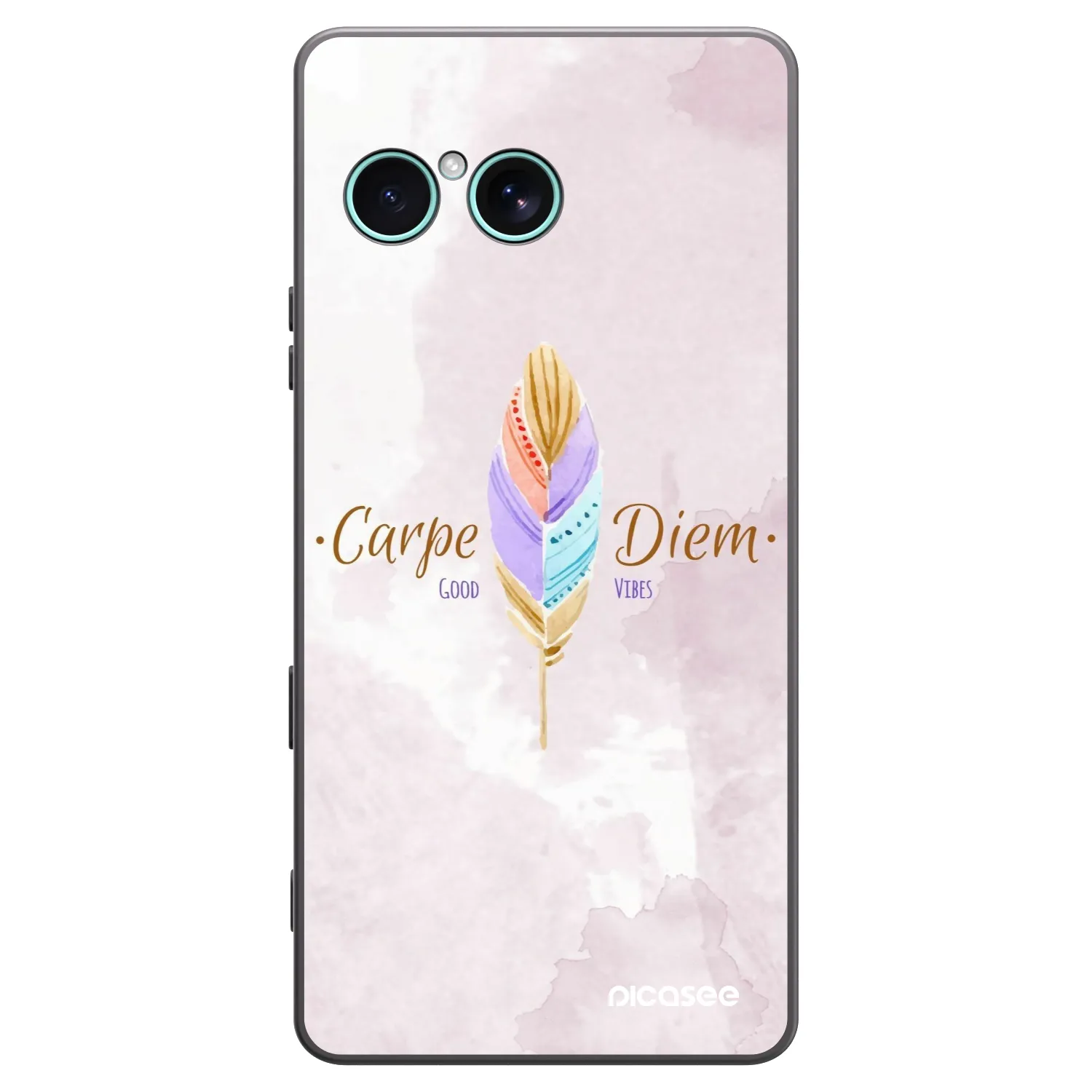 Picasee husă neagră din silicon pentru Sony Xperia 10 VII - Carpe Diem