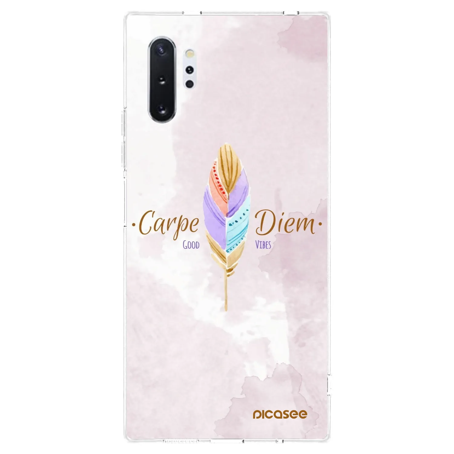 Picasee husă transparentă din silicon pentru Samsung Galaxy Note 10+ N975F - Carpe Diem