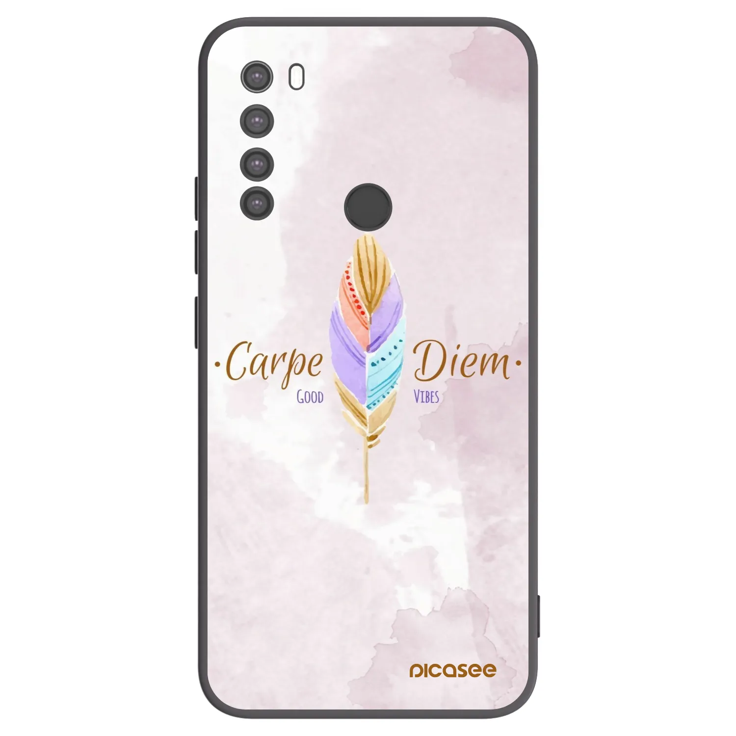 Picasee husă neagră din silicon pentru Xiaomi Redmi Note 8 - Carpe Diem