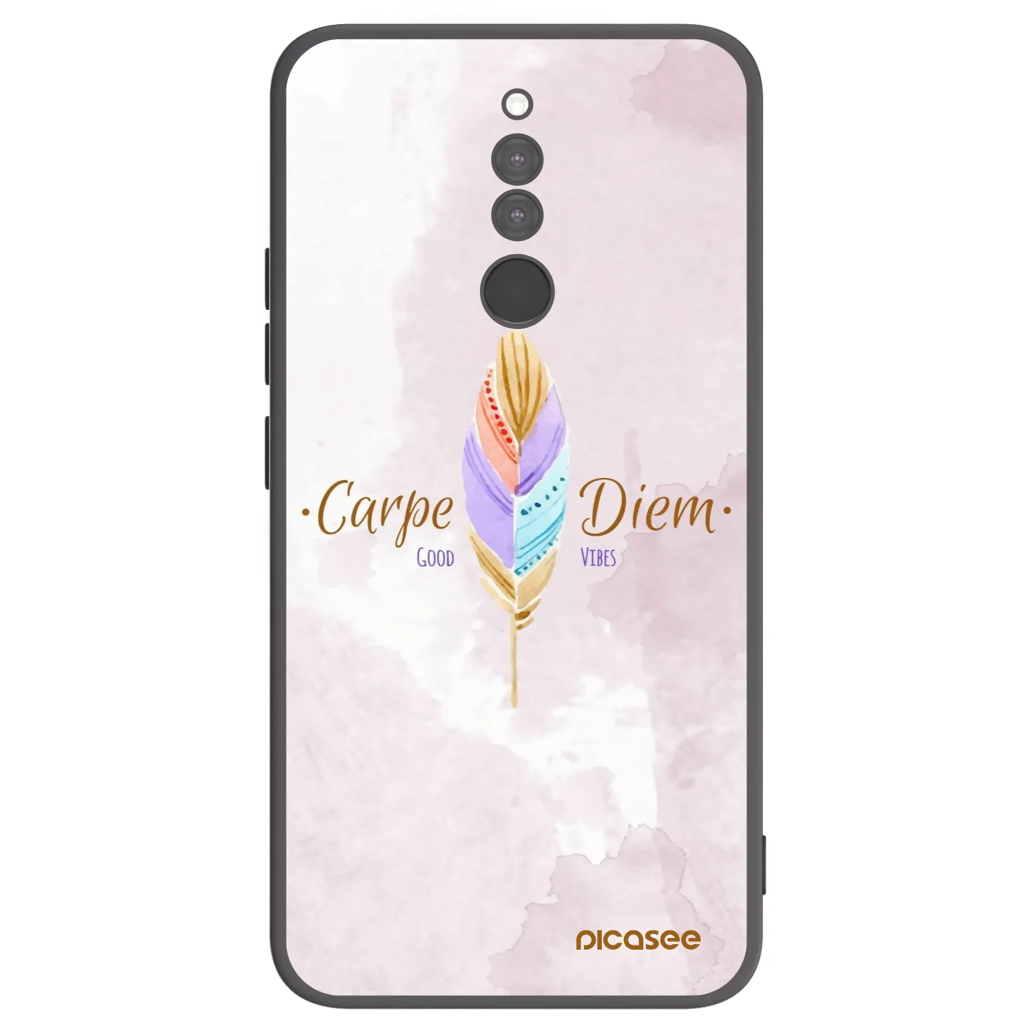 Picasee husă neagră din silicon pentru Xiaomi Redmi 8 - Carpe Diem