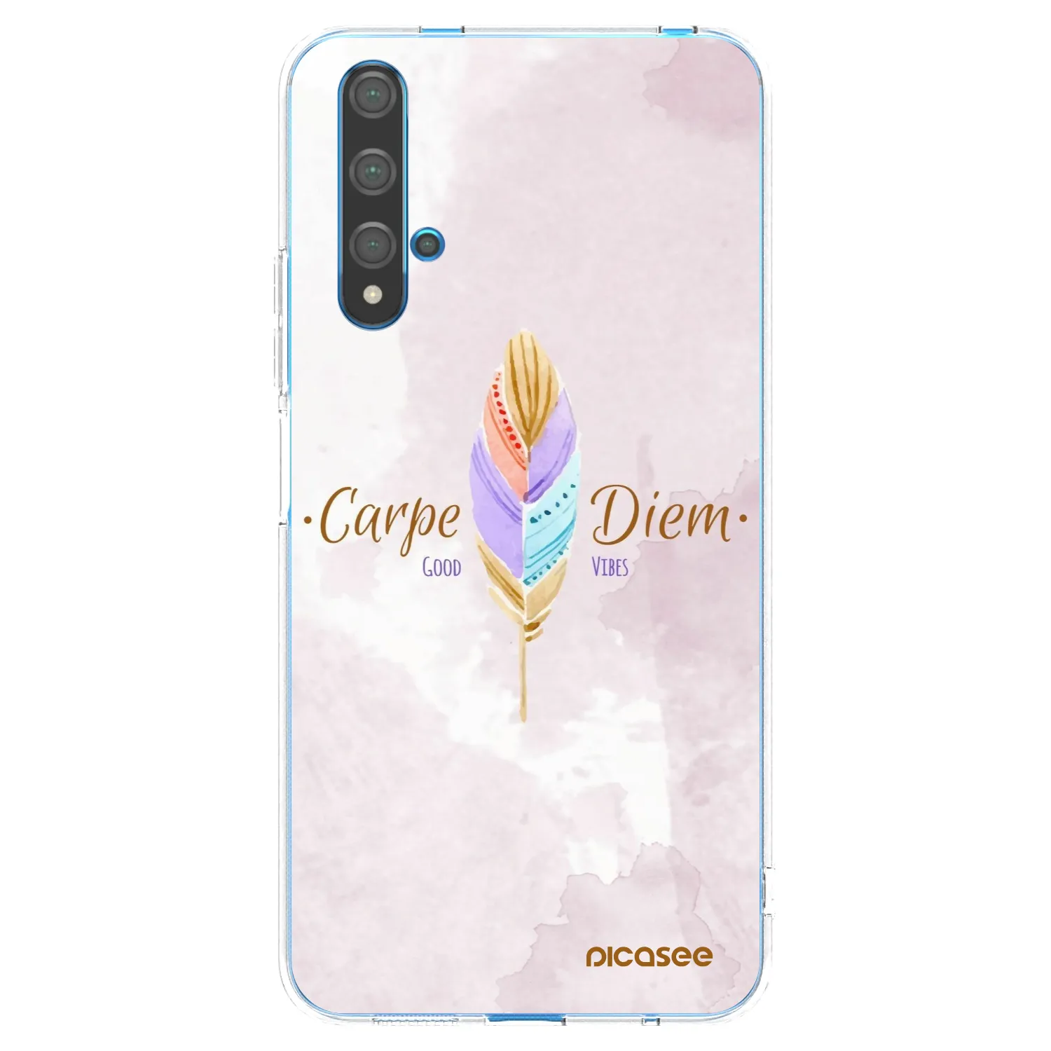 Picasee husă transparentă din silicon pentru Huawei Nova 5T - Carpe Diem