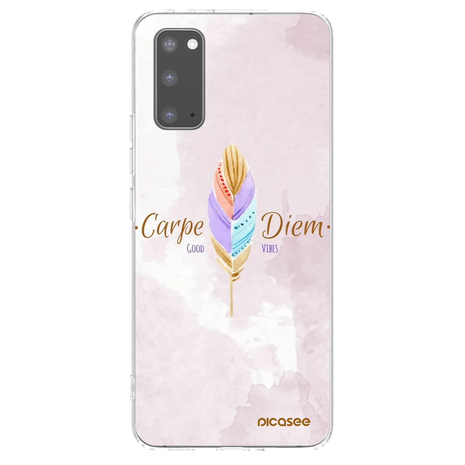 Picasee husă transparentă din silicon pentru Samsung Galaxy S20 G980F - Carpe Diem