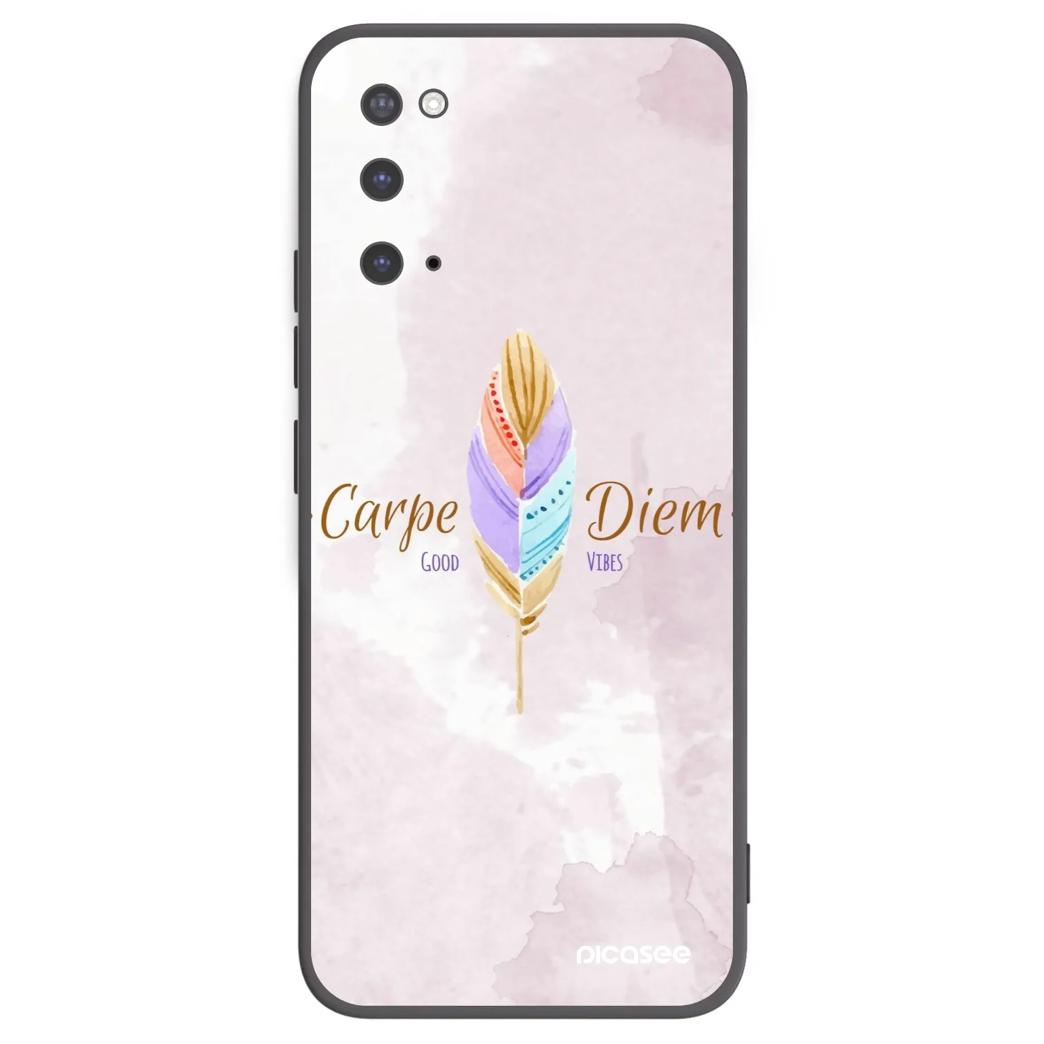 Picasee husă neagră din silicon pentru Samsung Galaxy S20 G980F - Carpe Diem