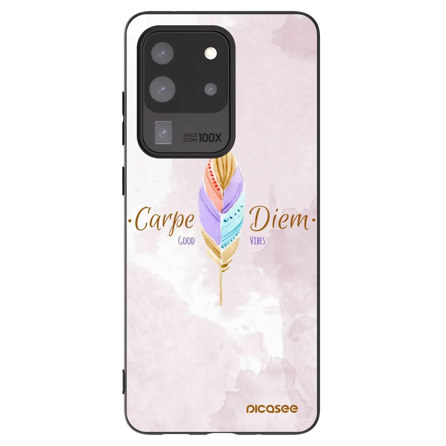 Picasee husă neagră din silicon pentru Samsung Galaxy S20 Ultra 5G G988F - Carpe Diem