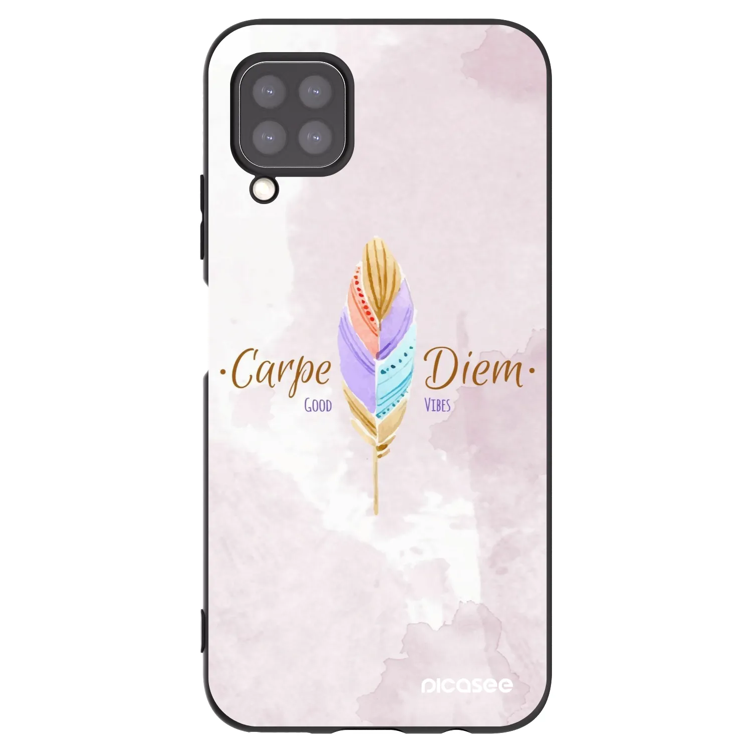 Picasee husă neagră din silicon pentru Huawei P40 Lite - Carpe Diem