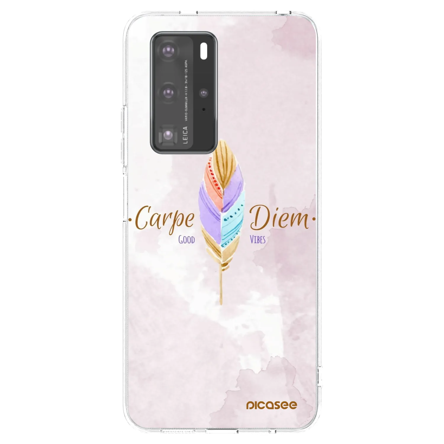 Picasee husă transparentă din silicon pentru Huawei P40 Pro - Carpe Diem