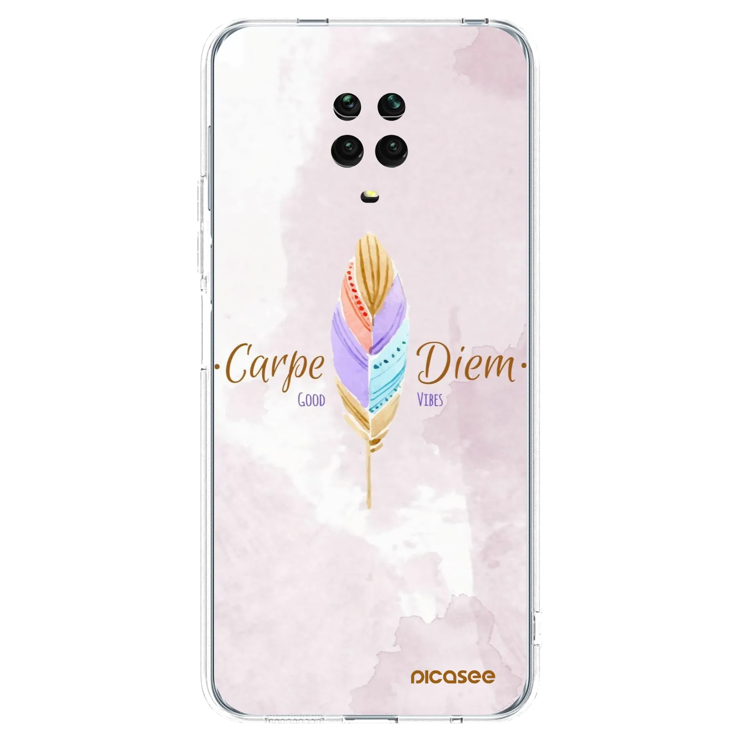 Picasee husă transparentă din silicon pentru Xiaomi Redmi Note 9 Pro - Carpe Diem