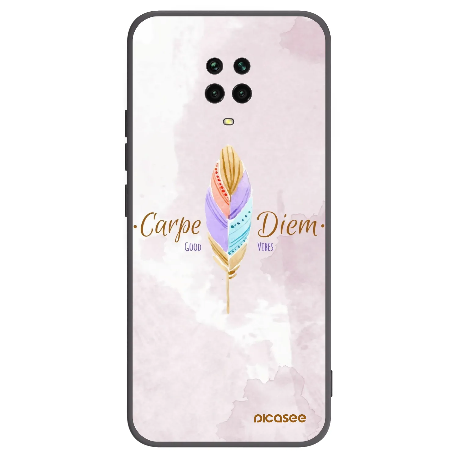 Picasee husă neagră din silicon pentru Xiaomi Redmi Note 9 Pro - Carpe Diem