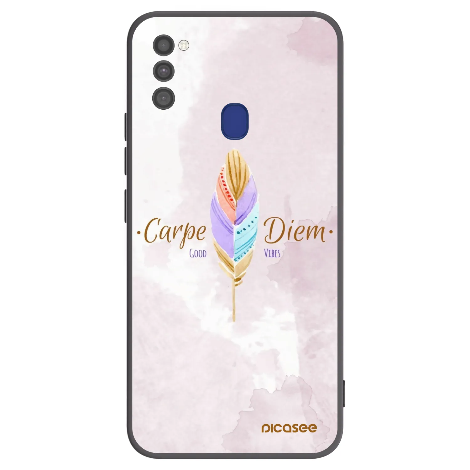 Picasee husă neagră din silicon pentru Samsung Galaxy M21 M215F - Carpe Diem