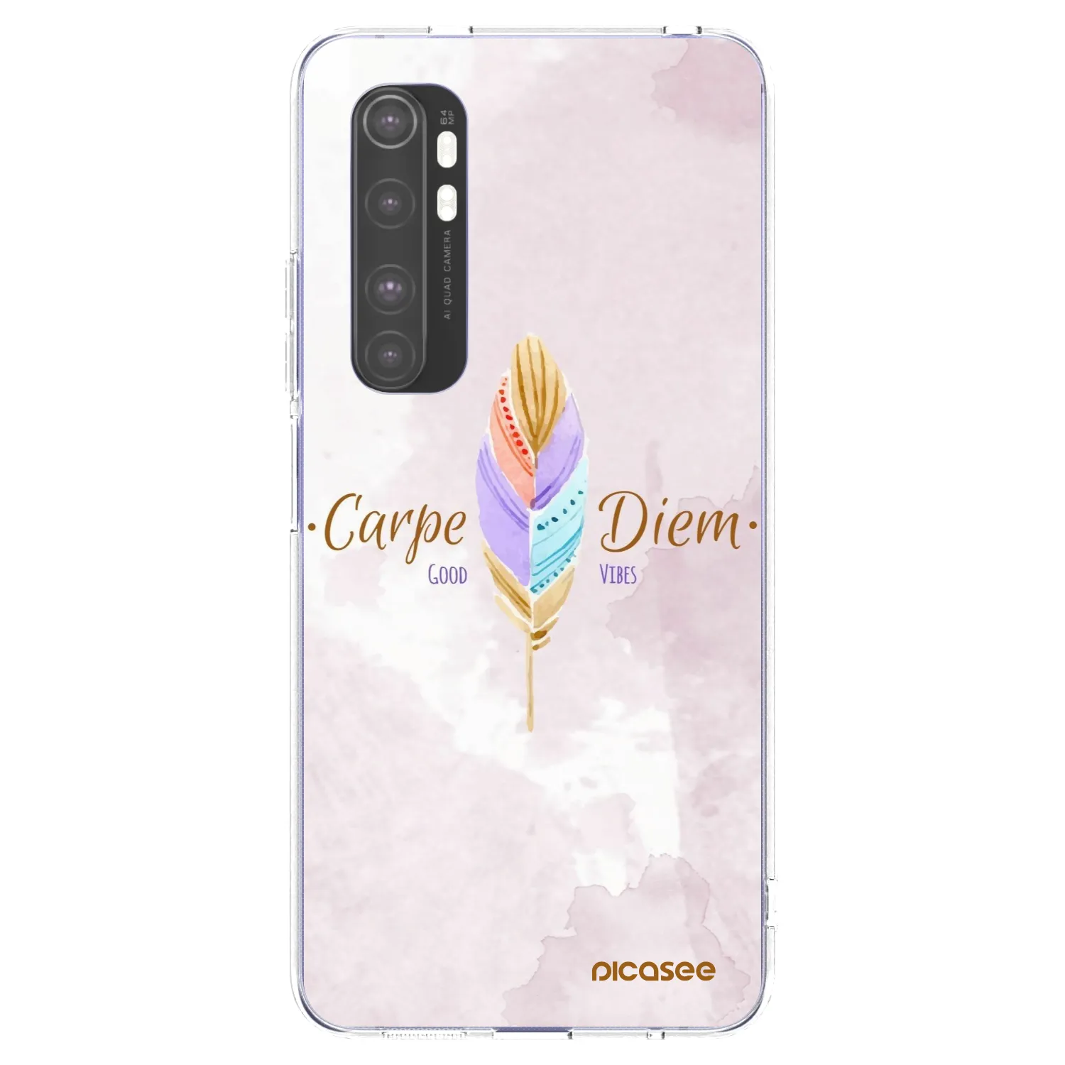 Picasee husă transparentă din silicon pentru Xiaomi Mi Note 10 Lite - Carpe Diem