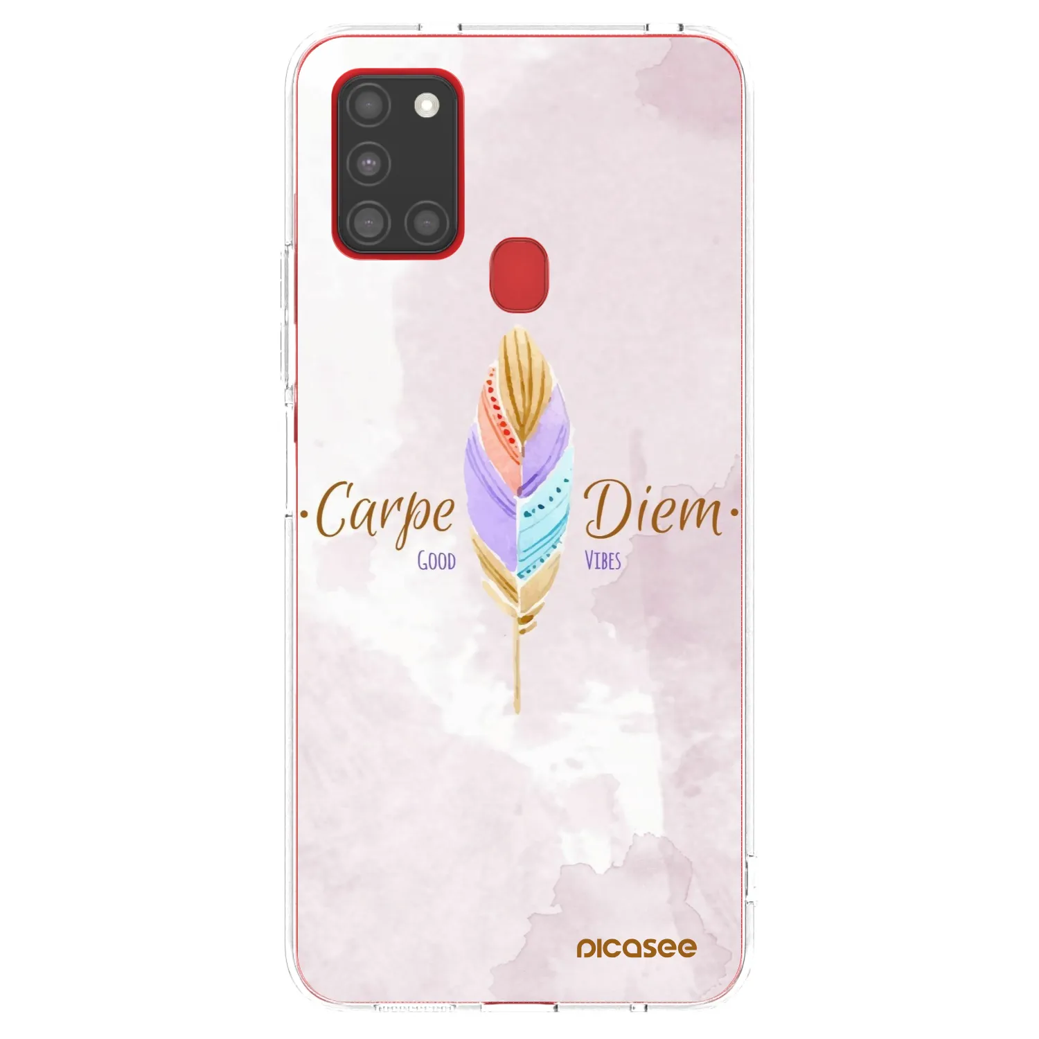 Picasee husă transparentă din silicon pentru Samsung Galaxy A21s - Carpe Diem