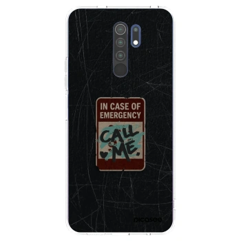 Picasee husă transparentă din silicon pentru Xiaomi Redmi 9 - EMERGENCY