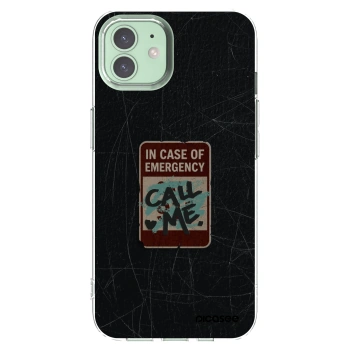 Picasee husă transparentă din silicon pentru Apple iPhone 12 Pro - EMERGENCY