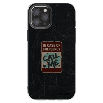 Picasee husă transparentă din silicon pentru Apple iPhone 12 Pro Max - EMERGENCY