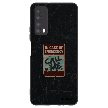 Picasee husă neagră din silicon pentru Huawei P Smart 2021 - EMERGENCY