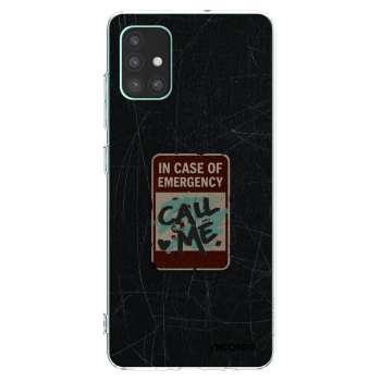 Picasee husă transparentă din silicon pentru Samsung Galaxy M51 M515F - EMERGENCY