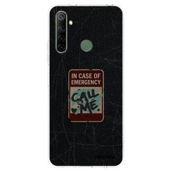 Picasee husă transparentă din silicon pentru Realme 6i - EMERGENCY