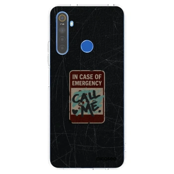 Picasee husă transparentă din silicon pentru Realme 5 - EMERGENCY