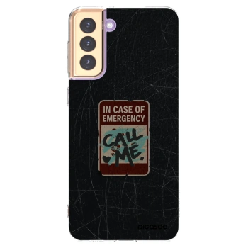 Picasee husă transparentă din silicon pentru Samsung Galaxy S21+ 5G G996F - EMERGENCY