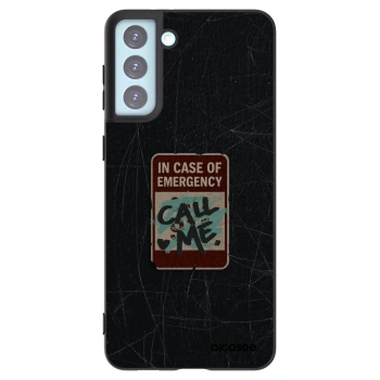 Picasee husă neagră din silicon pentru Samsung Galaxy S21+ 5G G996F - EMERGENCY