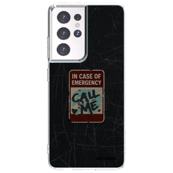 Picasee husă transparentă din silicon pentru Samsung Galaxy S21 Ultra 5G G998B - EMERGENCY