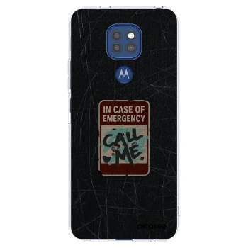 Picasee husă transparentă din silicon pentru Motorola Moto G9 Play - EMERGENCY