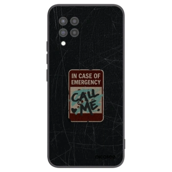 Picasee husă neagră din silicon pentru Samsung Galaxy A42 A426B - EMERGENCY
