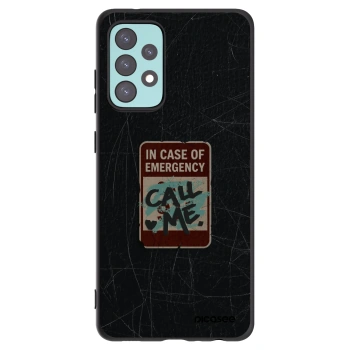 Picasee husă neagră din silicon pentru Samsung Galaxy A72 A725F - EMERGENCY