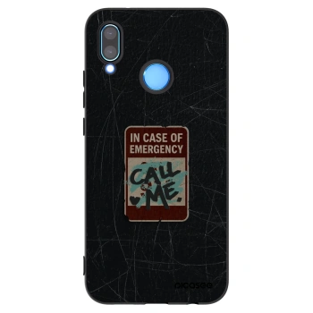 Picasee husă neagră din silicon pentru Huawei P20 Lite - EMERGENCY