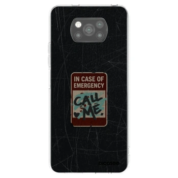 Picasee husă neagră din silicon pentru Xiaomi Poco X3 Pro - EMERGENCY