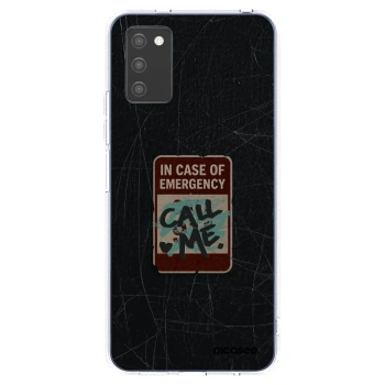 Picasee husă transparentă din silicon pentru Samsung Galaxy A02s A025G - EMERGENCY