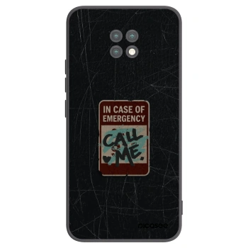 Picasee husă neagră din silicon pentru Xiaomi Redmi Note 9T - EMERGENCY