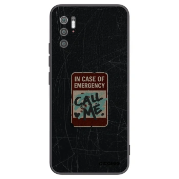 Picasee husă neagră din silicon pentru Xiaomi Poco M3 Pro 5G - EMERGENCY