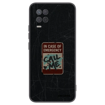 Picasee husă neagră din silicon pentru Realme 8 5G - EMERGENCY
