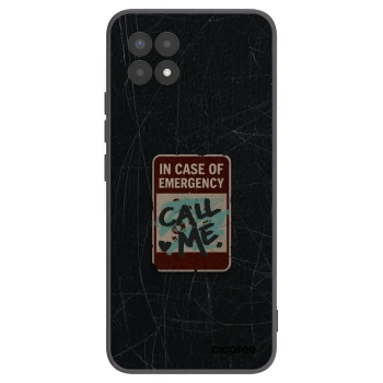 Picasee husă neagră din silicon pentru Realme 8i - EMERGENCY