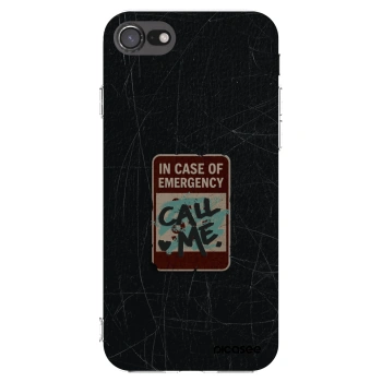 Picasee husă transparentă din silicon pentru Apple iPhone SE 2022 - EMERGENCY