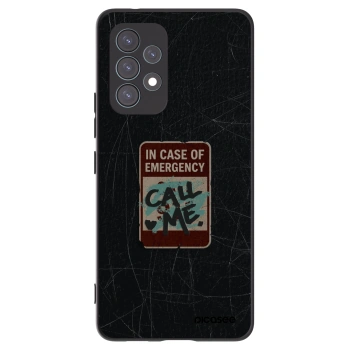 Picasee husă neagră din silicon pentru Samsung Galaxy A53 5G A536 - EMERGENCY