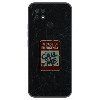 Picasee husă neagră din silicon pentru Xiaomi Redmi 10C - EMERGENCY