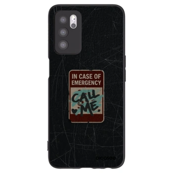 Picasee husă neagră din silicon pentru OPPO A16s - EMERGENCY
