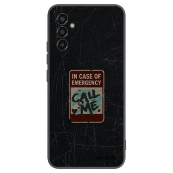 Picasee husă neagră din silicon pentru Samsung Galaxy M13 M135F - EMERGENCY