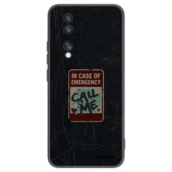 Picasee husă neagră din silicon pentru Honor 70 - EMERGENCY