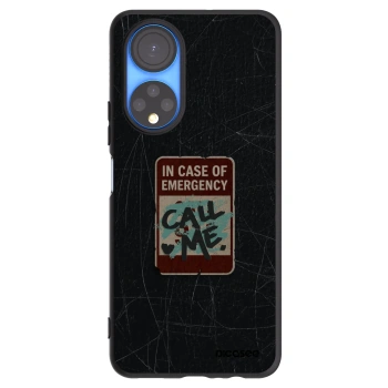 Picasee husă neagră din silicon pentru Honor X7 - EMERGENCY