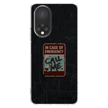 Picasee husă transparentă din silicon pentru Honor X7 - EMERGENCY