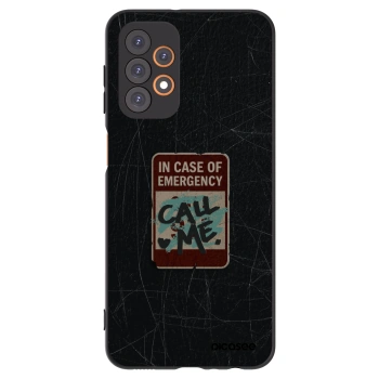 Picasee husă neagră din silicon pentru Samsung Galaxy A23 A236B 5G - EMERGENCY