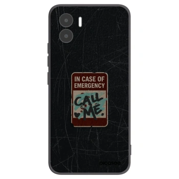 Picasee husă neagră din silicon pentru Xiaomi Redmi A1 - EMERGENCY