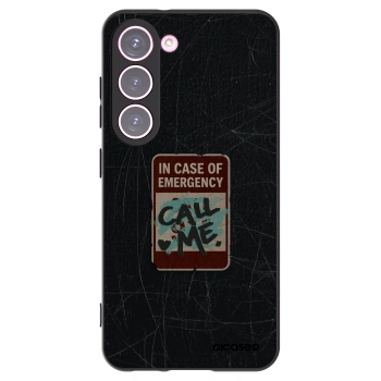 Picasee husă neagră din silicon pentru Samsung Galaxy S23 5G - EMERGENCY
